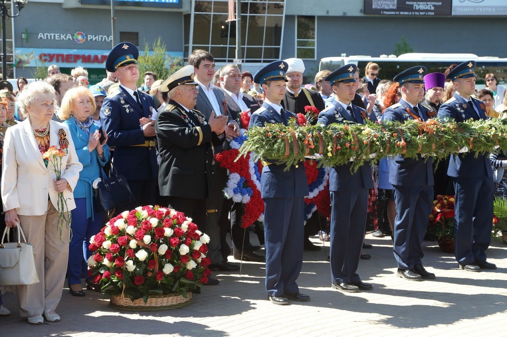 Торжественный митинг в честь Дня Победы в Пушкино