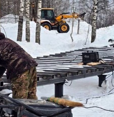 В Ивантеевке продолжаются работы по благоустройству зоны отдыха на берегу Учи